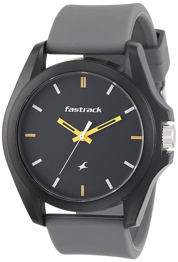 Fastrack Fastfit Quartz Analog Grey Dial Silicone Strap Unisex