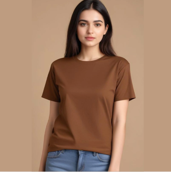 Unisex Plain T-Shirt | 180 GSM Cotton-Poly Blend